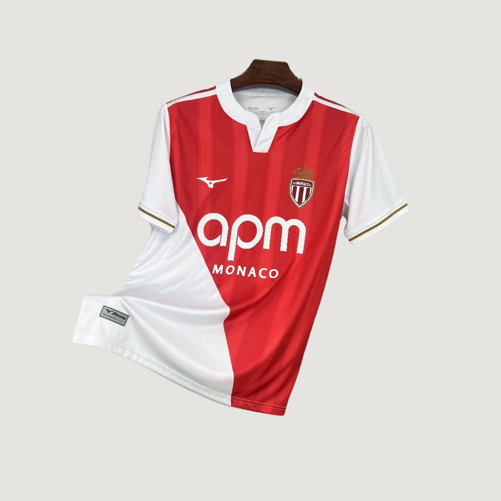 AS Monaco - Maillot domicile 25/26 - Rouge, Blanc