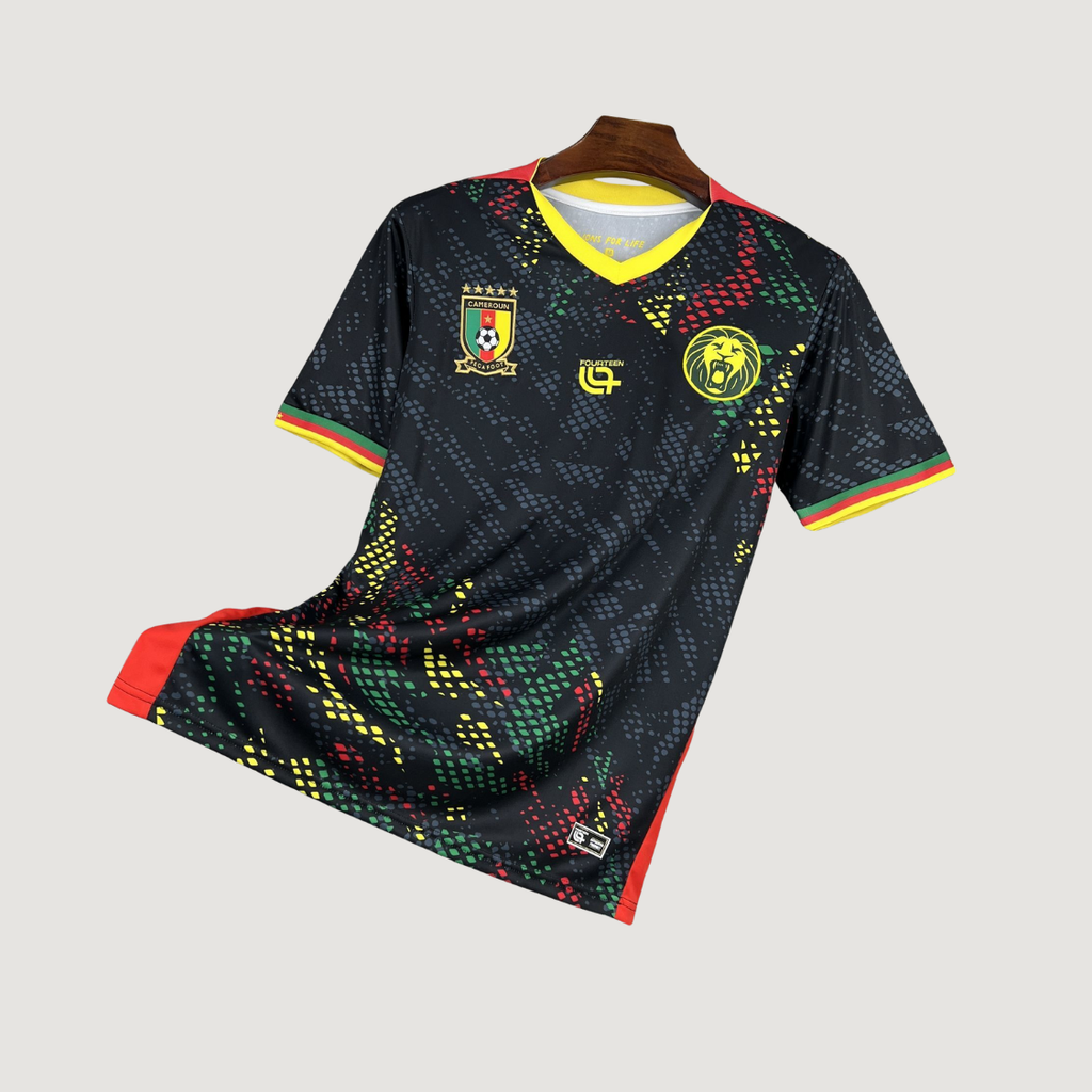 Cameroun – Maillot Spécial 2025/26 – Noir, Vert, Rouge