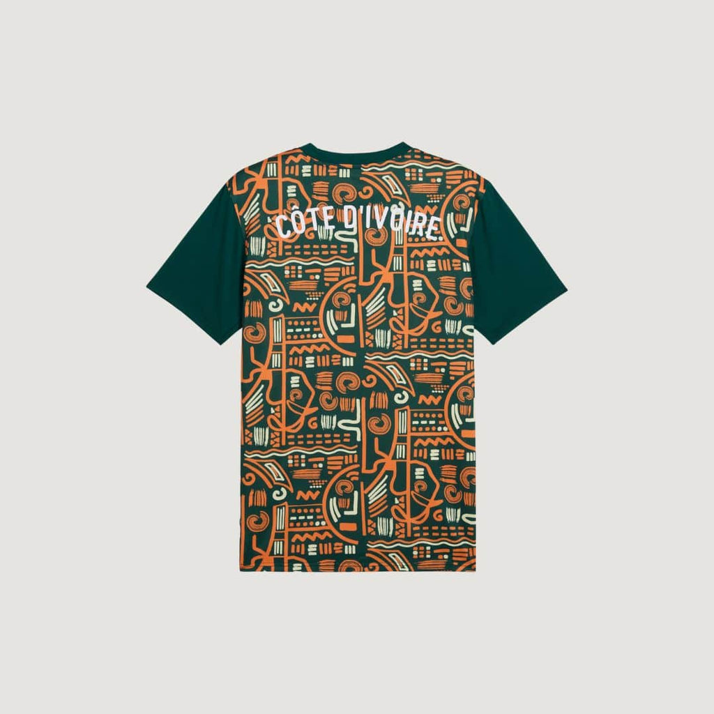 Côte d'Ivoire - Maillot d'avant-match 24/25 - Orange, vert