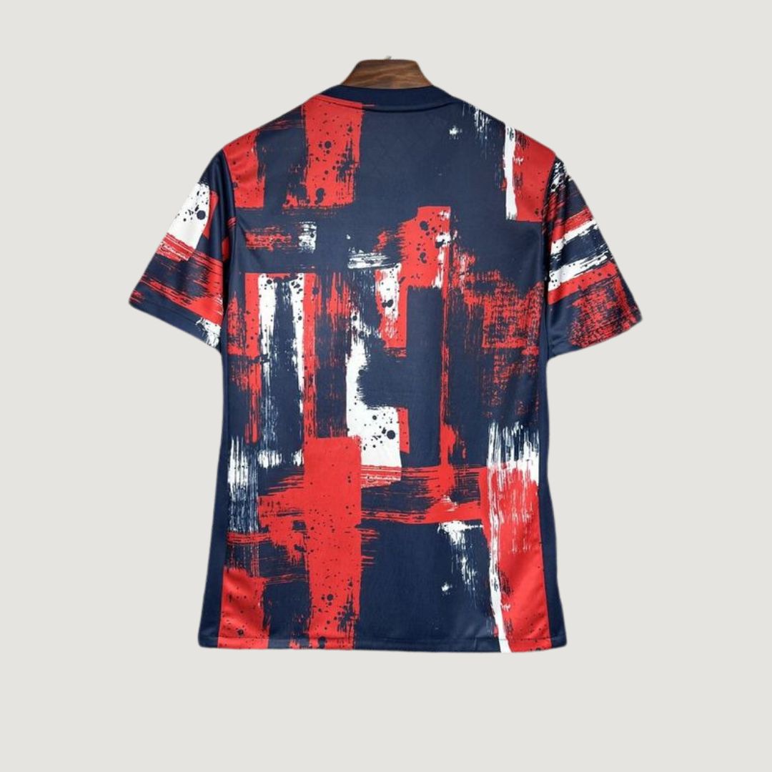 Paris Saint-Germain ( PSG ) - Maillot Pre-Match 24/25 - Rouge, Bleu, Blanc
