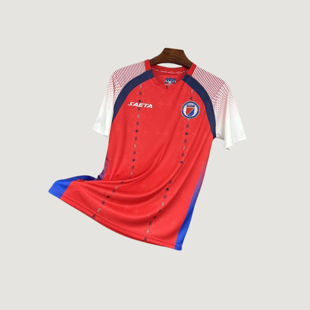 Haïti – Maillot Troisième Coupe du Monde 2026 – Rouge, Bleu
