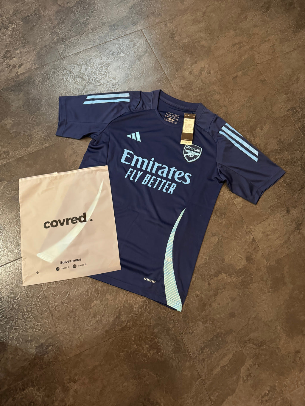 Arsenal FC - Navy Training Shirt 24/25 - Bleu