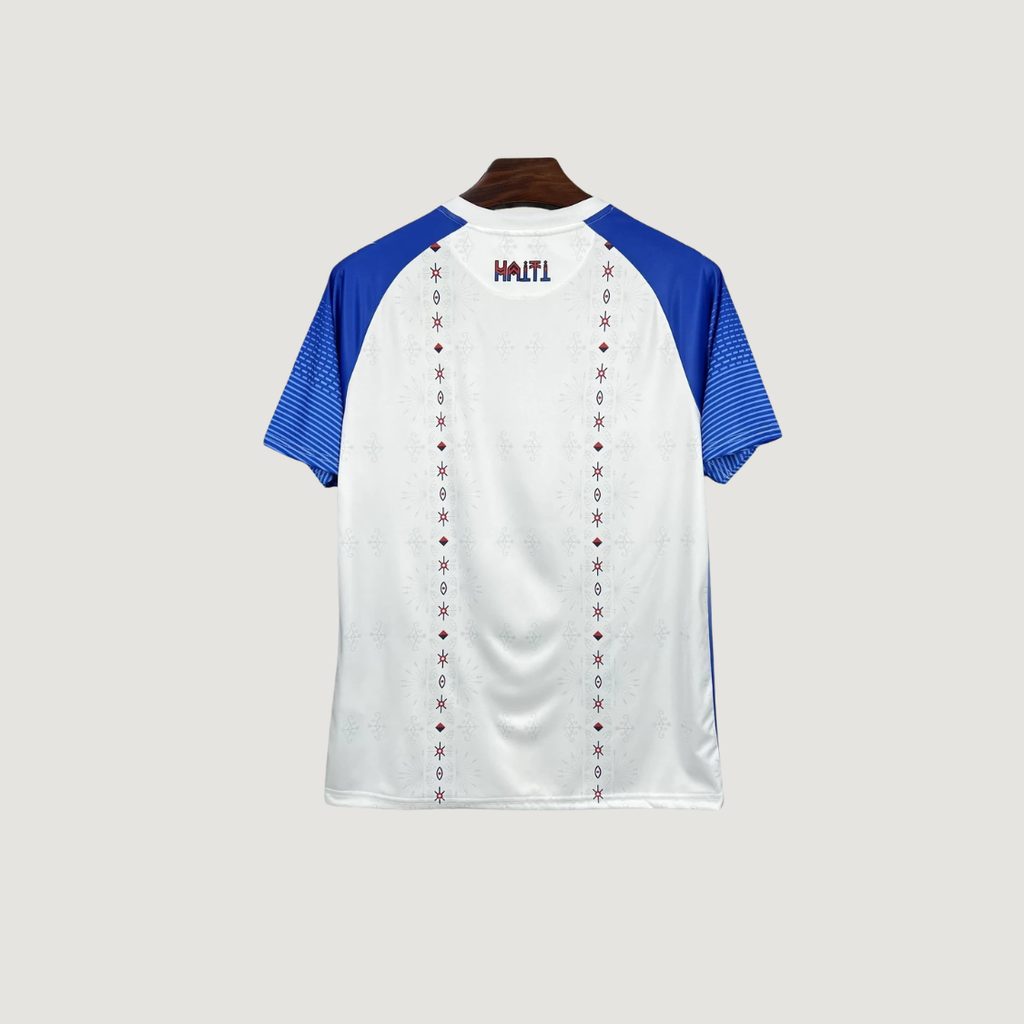 Haïti – Maillot Coupe du monde 2026 – blanc, bleu, rouge