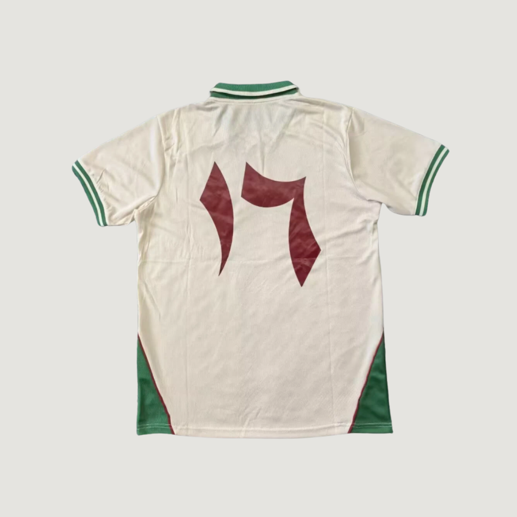 CD Palestino – Maillot 2025/26 – Écru, Vert, Bordeaux