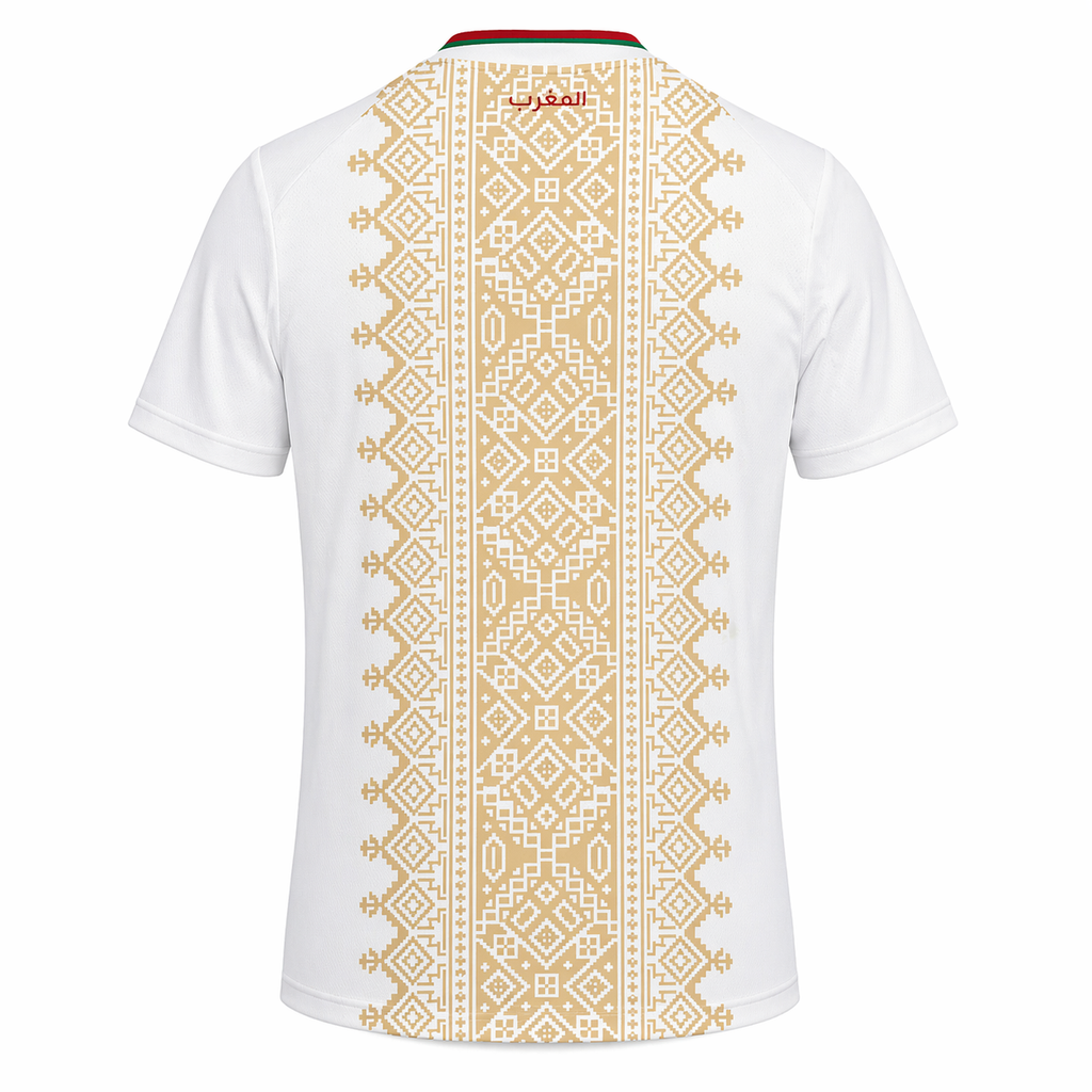 Maroc - Maillot Extérieur Coupe du Monde 2026 - Blanc