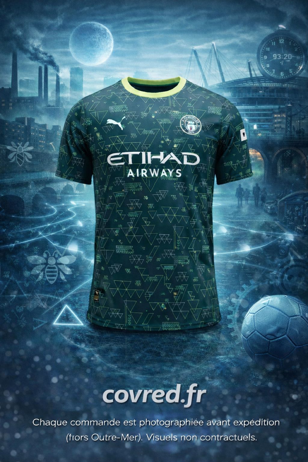 Manchester City – Maillot Fourth 2025/26 – Vert