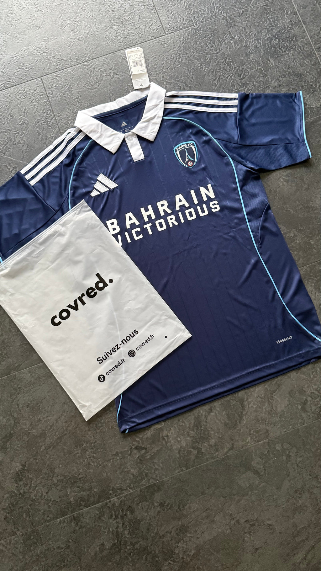 Paris FC – Maillot Domicile 2025/26 – Bleu Marine, Blanc