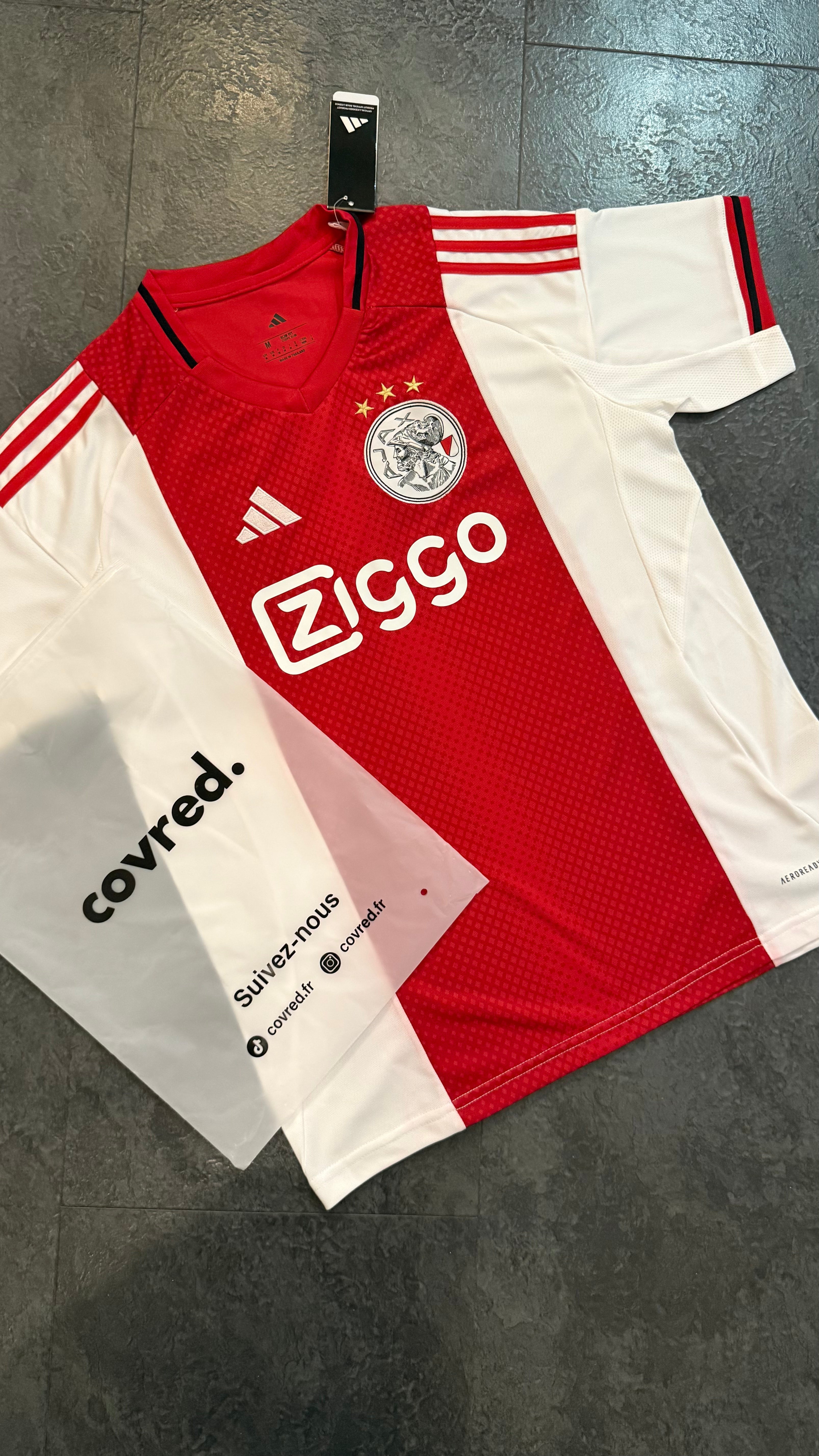 Ajax Amsterdam – Maillot Domicile 2025/2026 – Rouge, Blanc