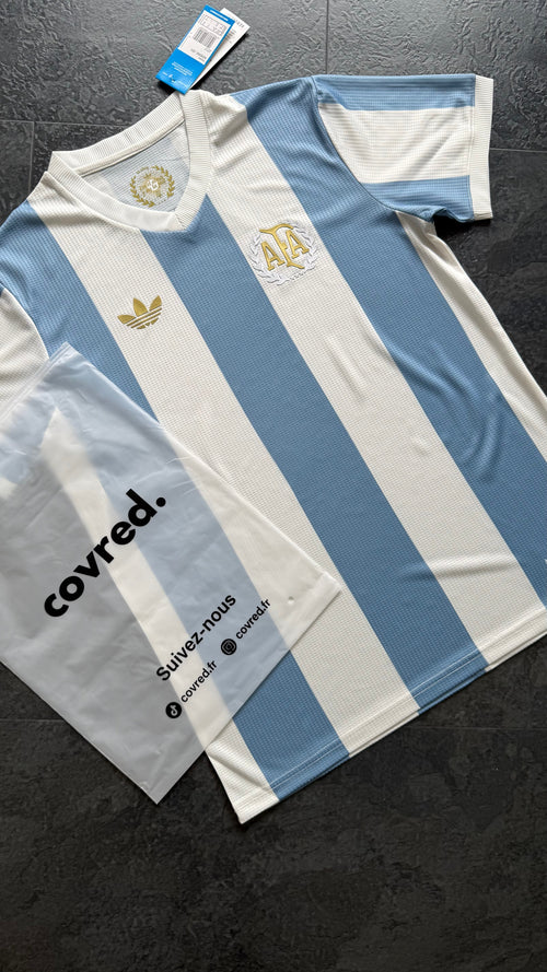 Argentine – Maillot Retro 50ème Anniversaire – Bleu ciel