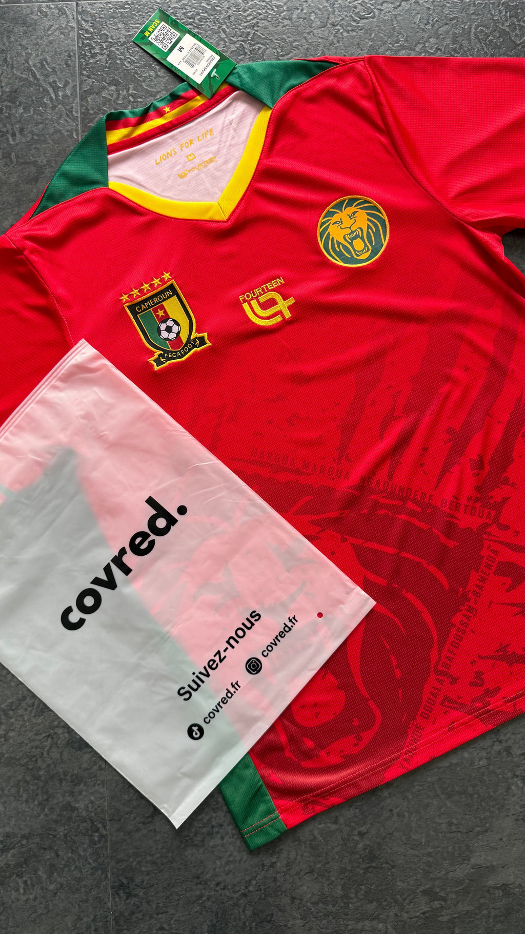 Cameroun – Maillot Extérieur 2025/26 – Rouge
