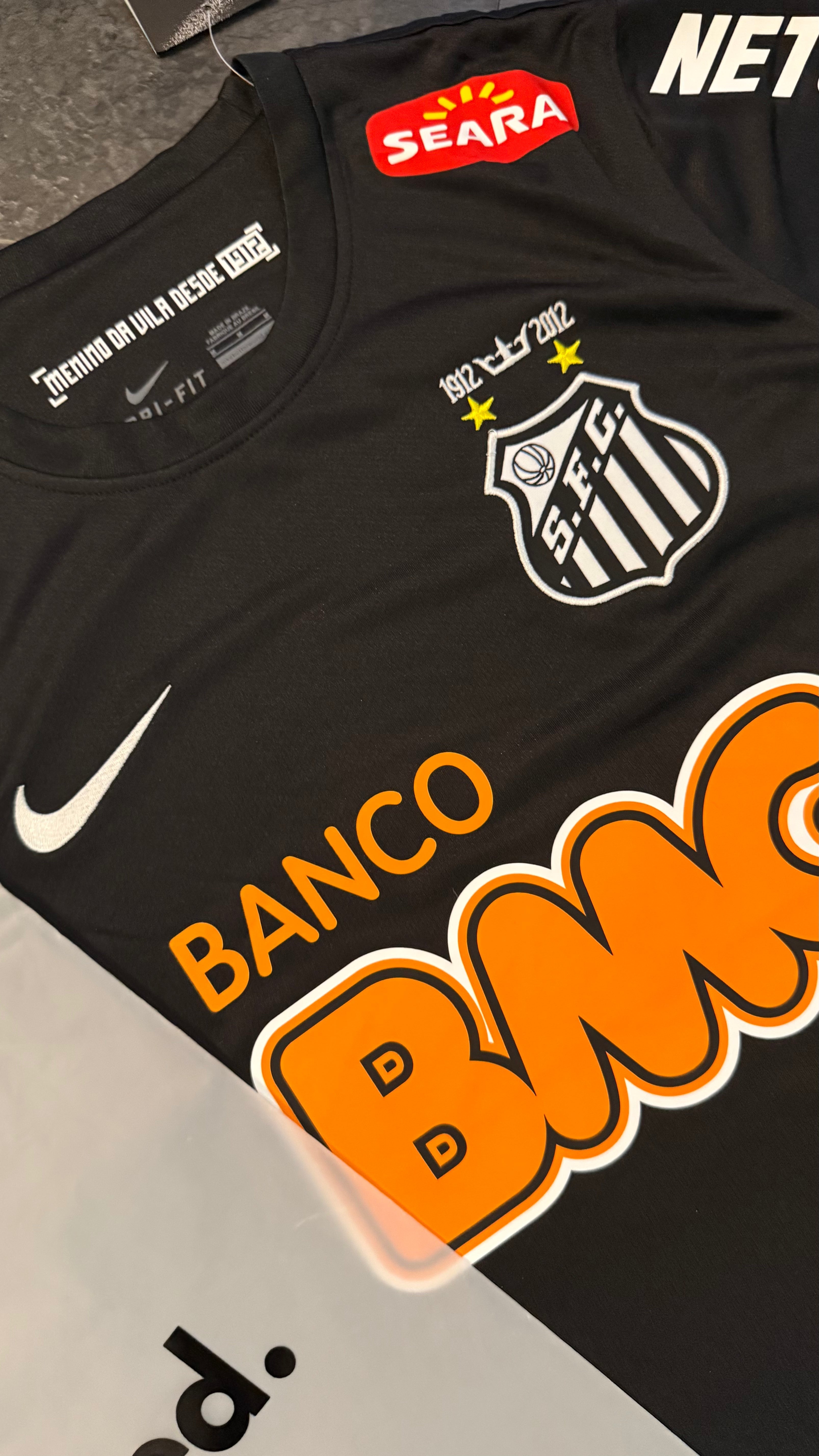 Santos FC – Maillot Extérieur 2012 – Noir