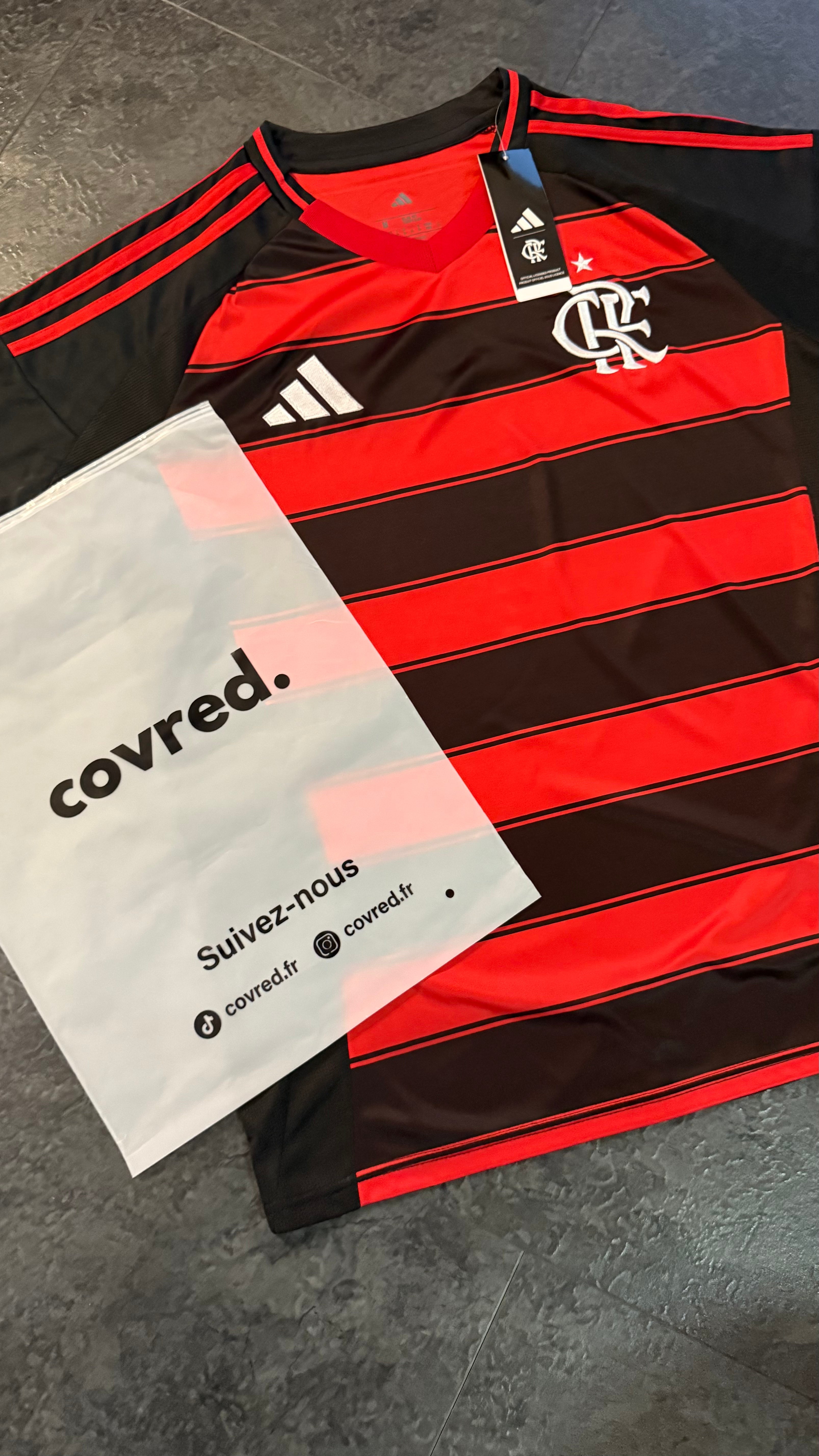 Flamengo – Maillot Domicile 2025/2026 – Rouge et Noir