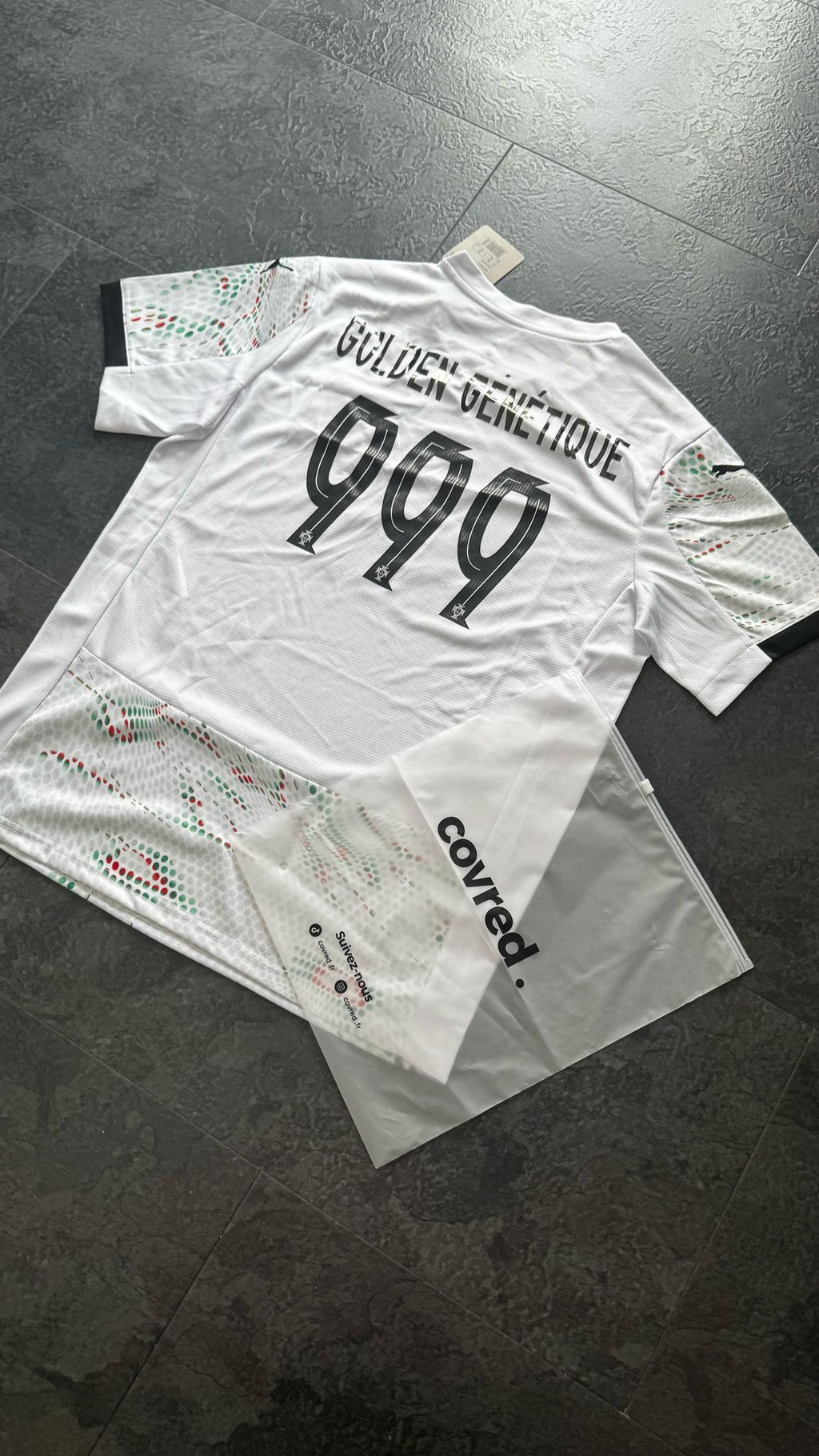 Portugal - Maillot Extérieur 2025 - Blanc,Vert, Noir