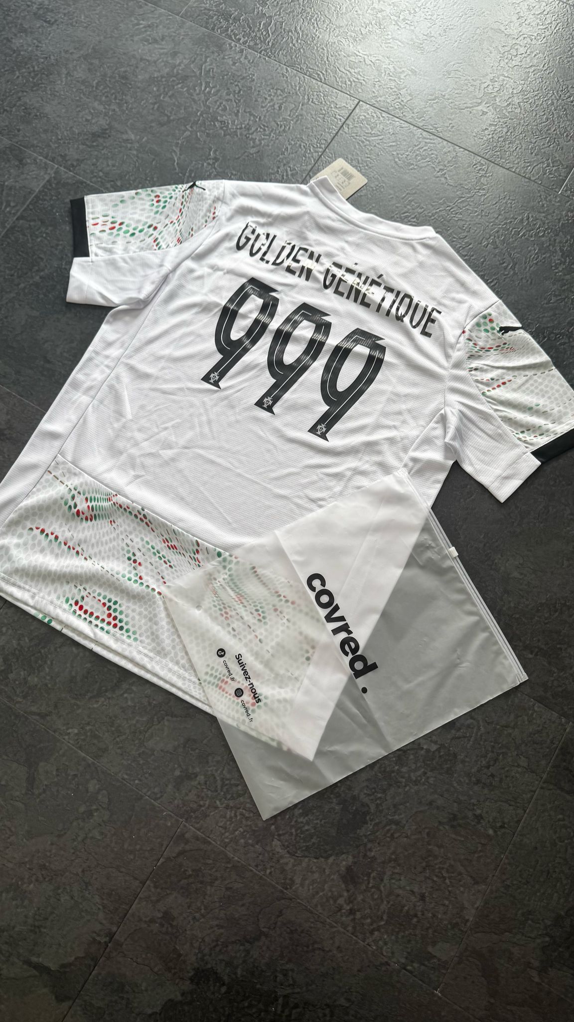 Portugal - Maillot Extérieur 2025 - Blanc,Vert, Noir