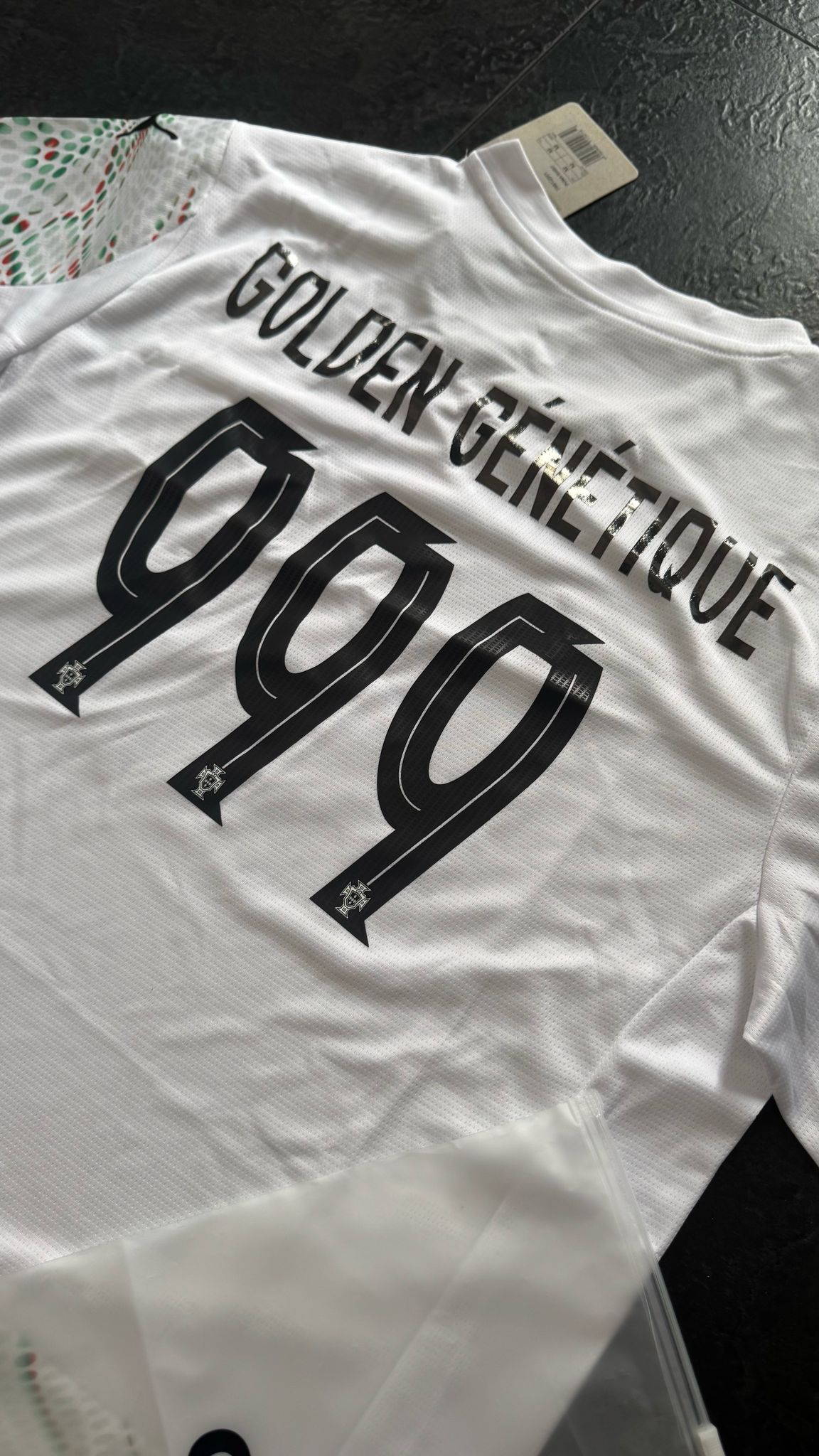 Portugal - Maillot Extérieur 2025 - Blanc,Vert, Noir