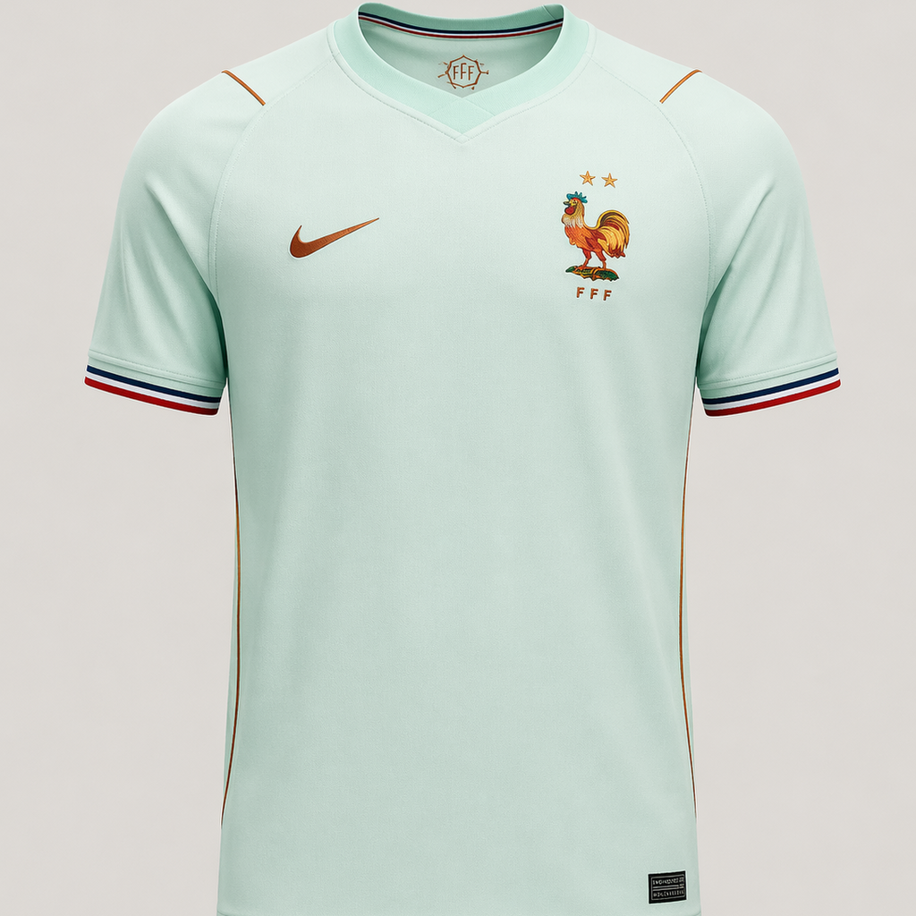 France – Maillot Extérieur CDM 2026/27 – Vert Menthe