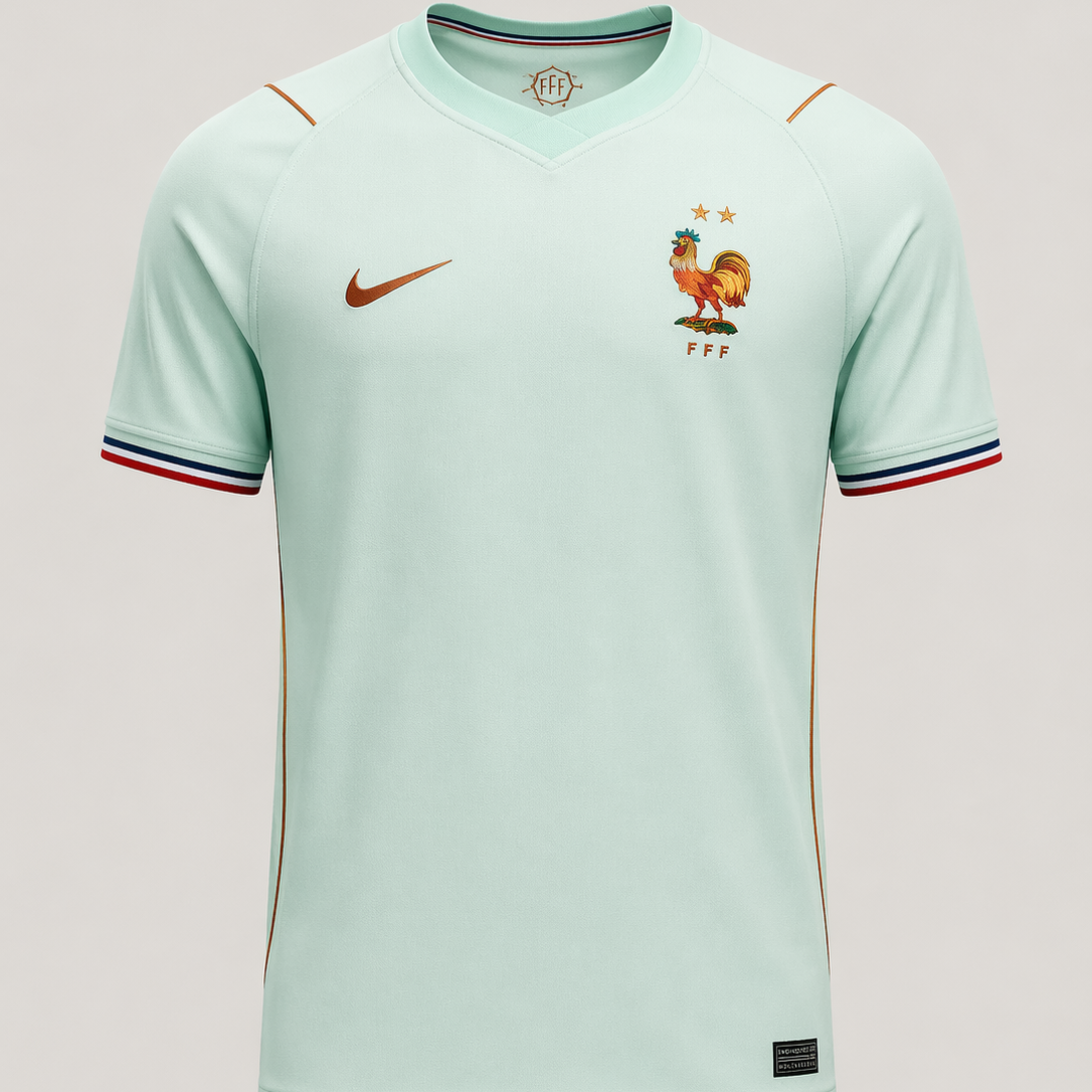 France – Maillot Extérieur CDM 2026/27 – Vert Menthe